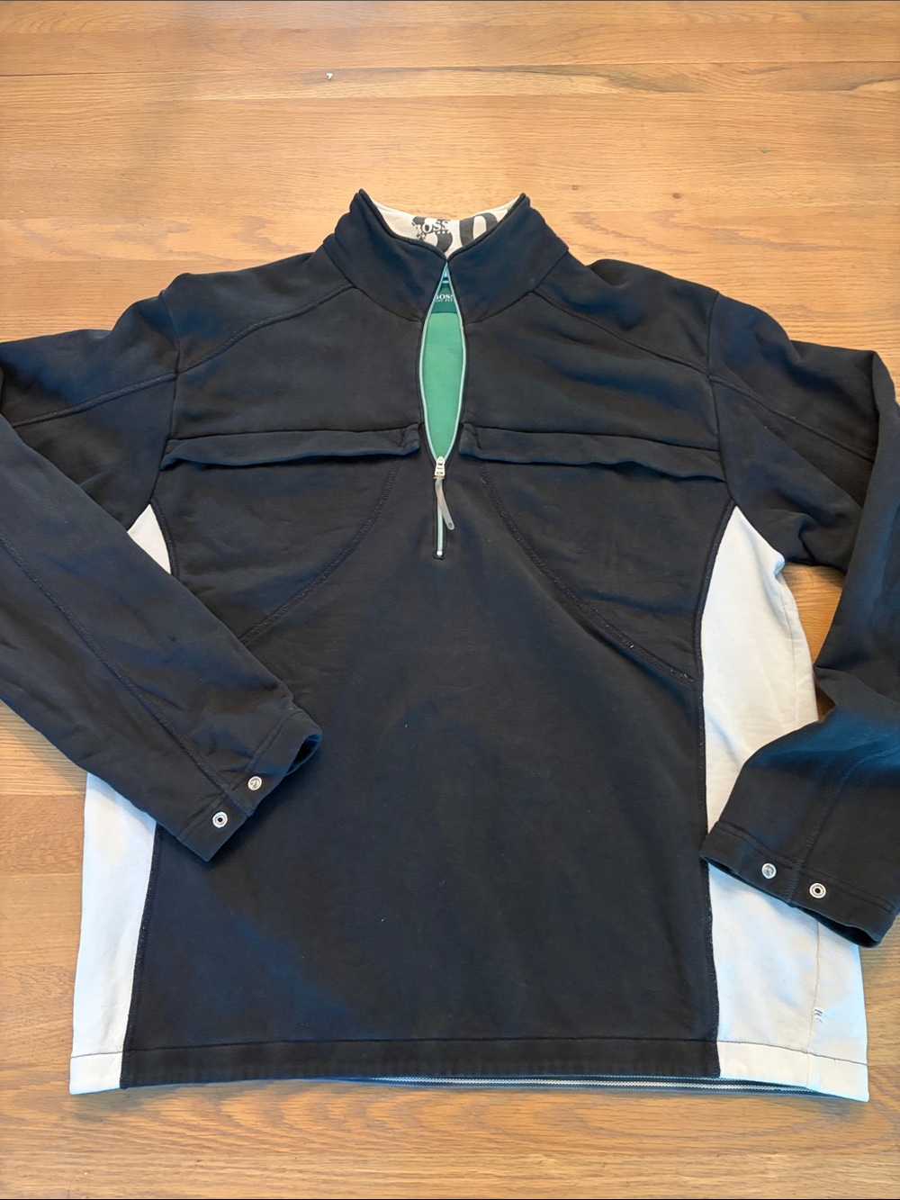 BOSS QUARTER ZIP SWEATSHIRT